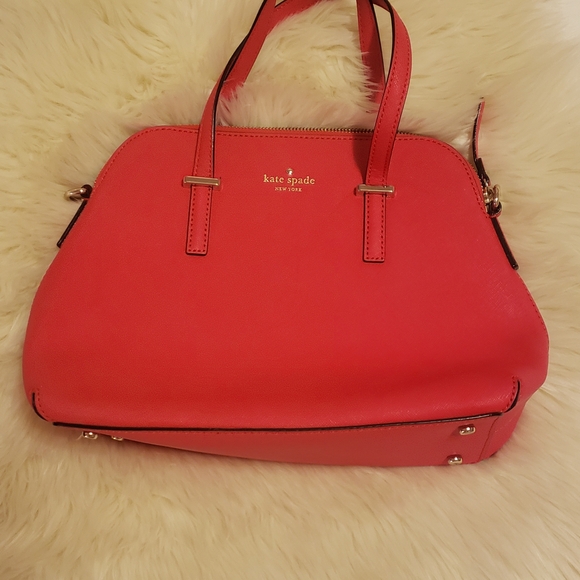 Kate Spade Red Satchel - Picture 2 of 5